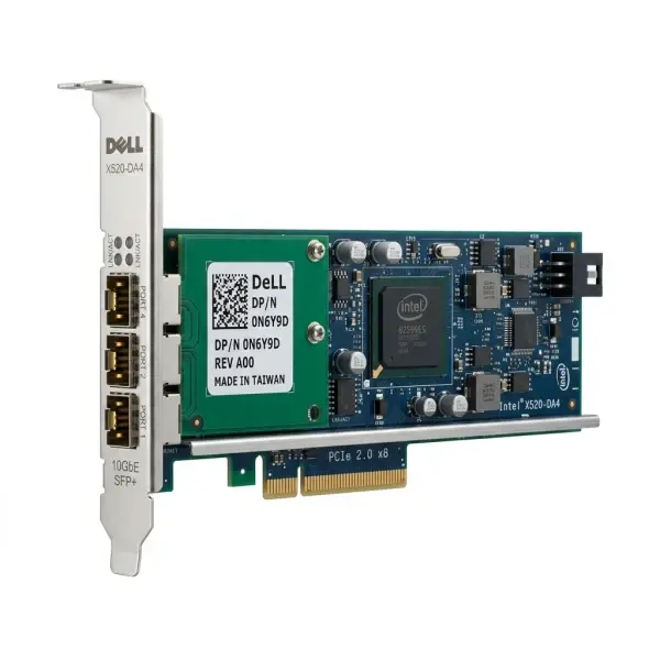 Dell Intel X520-DA4 Quad Port 10GbE SFP+ Converged Network Adapter