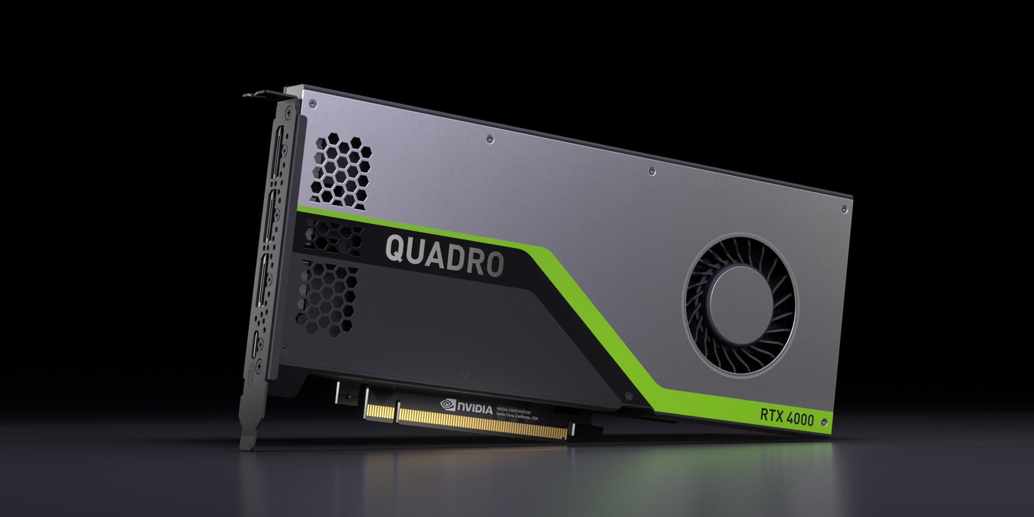 NVIDIA Quadro RTX 4000 8GB GDDR6 Ray-Tracing Workstation Graphics Card